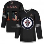 Maglia Hockey Winnipeg Jets Matt Hendricks 2020 USA Flag Nero