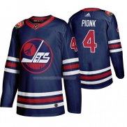 Maglia Hockey Winnipeg Jets Neal Pionk Heritage Classic 2019-20 Blu