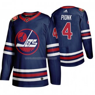 Maglia Hockey Winnipeg Jets Neal Pionk Heritage Classic 2019-20 Blu