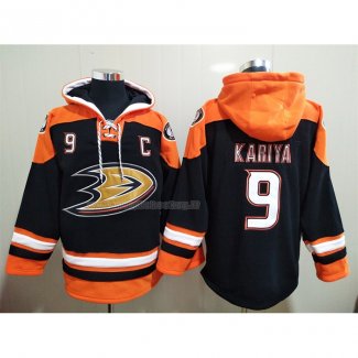 Felpa con Cappuccio Anaheim Ducks Paul Kariya Nero