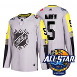 Maglia Hockey 2018 All Star Carolina Hurricanes Noah Hanifin Autentico Gris
