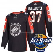 Maglia Hockey 2018 All Star Winnipeg Jets Connor Hellebuyck Autentico Nero