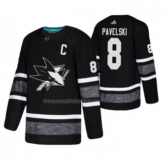 Maglia Hockey 2019 All Star San Jose Sharks Joe Pavelski Nero2