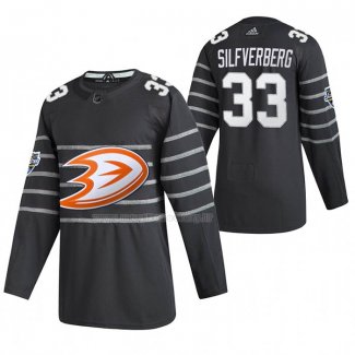 Maglia Hockey 2020 All Star Anaheim Ducks Jakob Silfverberg Autentico Gris
