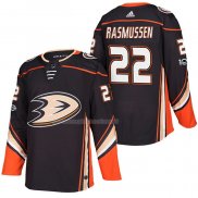 Maglia Hockey Anaheim Ducks Dennis Rasmussen Home Autentico 2018 Nero