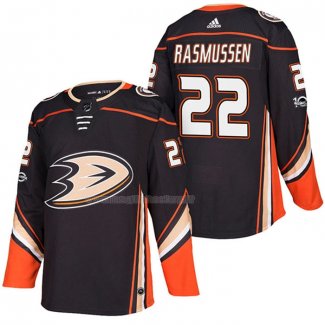 Maglia Hockey Anaheim Ducks Dennis Rasmussen Home Autentico 2018 Nero