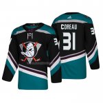 Maglia Hockey Anaheim Ducks Jared Coreau Alternato 25th Anniversario Third Autentico Nero