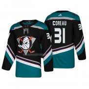 Maglia Hockey Anaheim Ducks Jared Coreau Alternato 25th Anniversario Third Autentico Nero