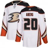 Maglia Hockey Anaheim Ducks Pontus Aberg Road Autentico Bianco