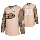 Maglia Hockey Anaheim Ducks Ryan Miller Veterans Day Camuffamento