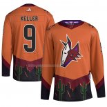 Maglia Hockey Arizona Coyotes Clayton Keller Reverse Throwback Autentico Arancione