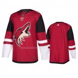 Maglia Hockey Arizona Coyotes Home Autentico Nero Rosso