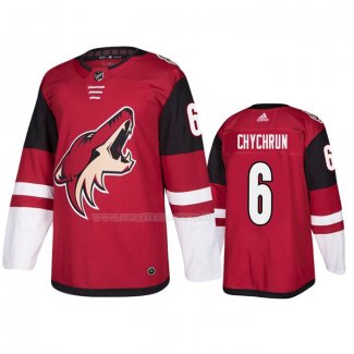 Maglia Hockey Arizona Coyotes Jakob Chychrun Home Rosso