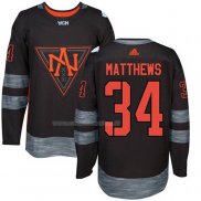 Maglia Hockey Bambino America del Norte Auston Matthews Premier 2016 World Cup Nero
