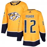 Maglia Hockey Bambino Nashville Predators Mike Fisher Home Autentico Giallo