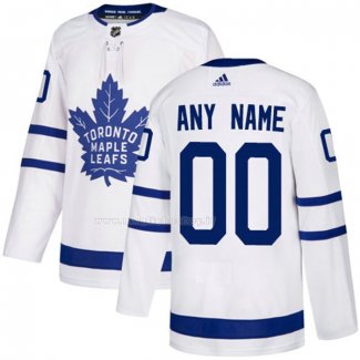 Maglia Hockey Bambino Toronto Maple Leafs Personalizzate Away Bianco