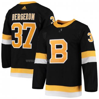 Maglia Hockey Boston Bruins Patrice Bergeron Alternato Autentico Nero