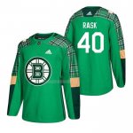 Maglia Hockey Boston Bruins Tuukka Rask 2018 Dia de San Patricio Verde
