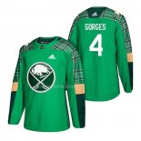 Maglia Hockey Buffalo Sabres Josh Gorges 2018 Dia de San Patricio Verde