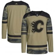 Maglia Hockey Calgary Flames Logo Military Appreciation Team Autentico Practice Camuffamento