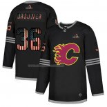 Maglia Hockey Calgary Flames Troy Brouwer 2020 USA Flag Nero