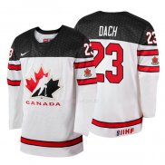 Maglia Hockey Canada Kirby Dach 2018 Iihf World Championship Giocatore Bianco