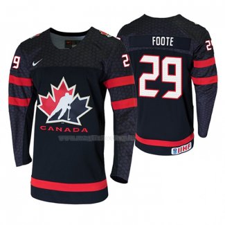 Maglia Hockey Canada Nolan Foote 2020 Iihf World Junior Championship Nero