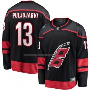 Maglia Hockey Carolina Hurricanes Jesse Puljujarvi Home Breakaway Nero