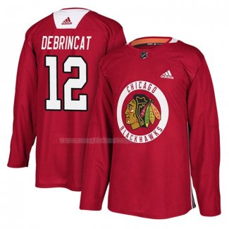 Maglia Hockey Chicago Blackhawks Alex Debrincat New Season Practice Rosso