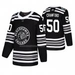 Maglia Hockey Chicago Blackhawks Corey Crawford 2019 Winter Classic Nero
