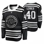 Maglia Hockey Chicago Blackhawks Robin Lehner Premier Alternato Nero