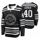 Maglia Hockey Chicago Blackhawks Robin Lehner Premier Alternato Nero