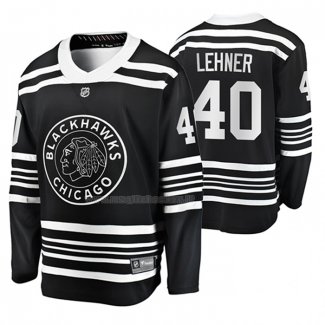 Maglia Hockey Chicago Blackhawks Robin Lehner Premier Alternato Nero