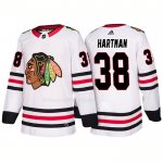 Maglia Hockey Chicago Blackhawks Ryan Hartman Away 2018 Bianco