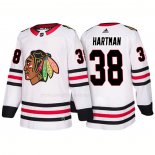 Maglia Hockey Chicago Blackhawks Ryan Hartman Away 2018 Bianco