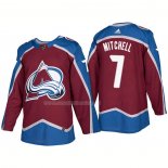 Maglia Hockey Colorado Avalanche John Mitchell Home Premier 2017-2018 Rosso