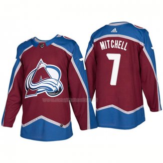 Maglia Hockey Colorado Avalanche John Mitchell Home Premier 2017-2018 Rosso