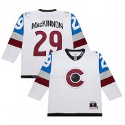 Maglia Hockey Colorado Avalanche Nathan Mackinnon Mitchell & Ness 2016-17 Bianco