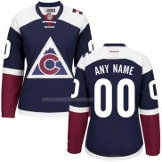Maglia Hockey Colorado Avalanche Personalizzate Reebok Blu