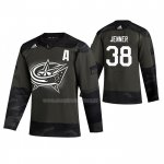 Maglia Hockey Columbus Blue Jackets Boone Jenner 2019 Veterans Day Camuffamento