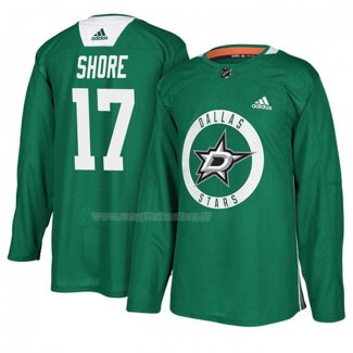 Maglia Hockey Dallas Stars Devin Shore New Season Practice Verde