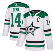 Maglia Hockey Dallas Stars Jamie Benn Away Autentico Bianco