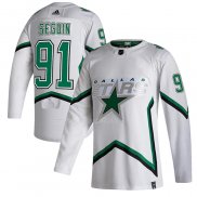 Maglia Hockey Dallas Stars Tyler Seguin Reverse Throwback Autentico 2020-21 Bianco