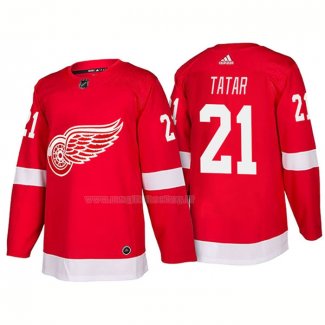 Maglia Hockey Detroit Red Wings Tomas Tatar New Outfitted 2018 Rosso