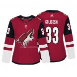 Maglia Hockey Donna Arizona Coyotes Alex Goligoski Autentico Giocatore Rosso