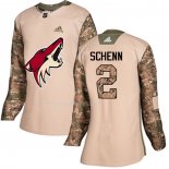 Maglia Hockey Donna Arizona Coyotes Luke Schenn Autentico 2017 Veterans Day Camuffamento