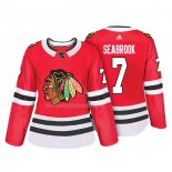 Maglia Hockey Donna Chicago Blackhawks Brent Seabrook Autentico Giocatore Rosso