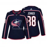 Maglia Hockey Donna Columbus Blue Jackets Boone Jenner Autentico Giocatore Blu