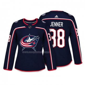 Maglia Hockey Donna Columbus Blue Jackets Boone Jenner Autentico Giocatore Blu