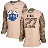 Maglia Hockey Donna Edmonton Oilers Milan Lucic Autentico 2017 Veterans Day Camuffamento